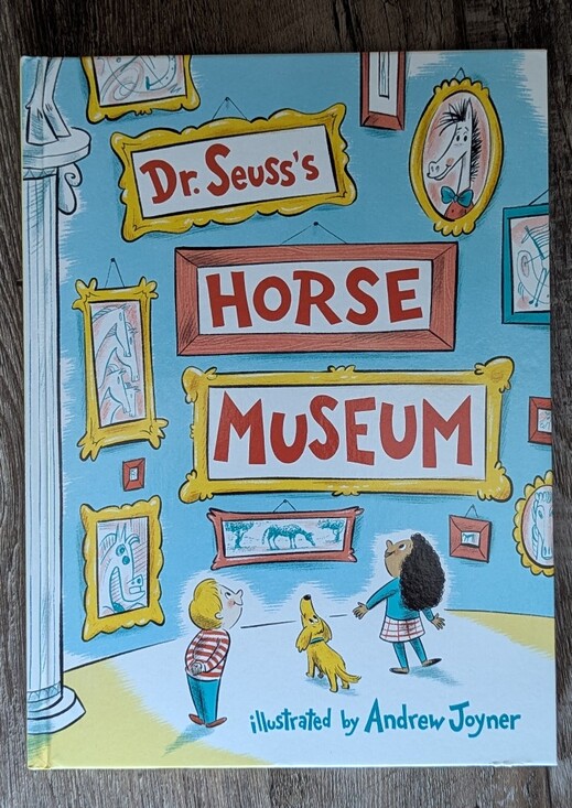 Dr. Seuss Other - Dr. Seuss Light Blue Museum Horse Wall Art Print